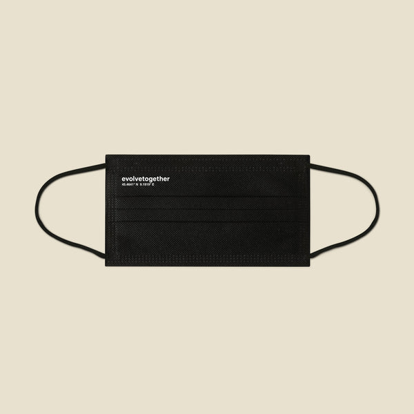 milan - 30 black face masks – evolvetogether