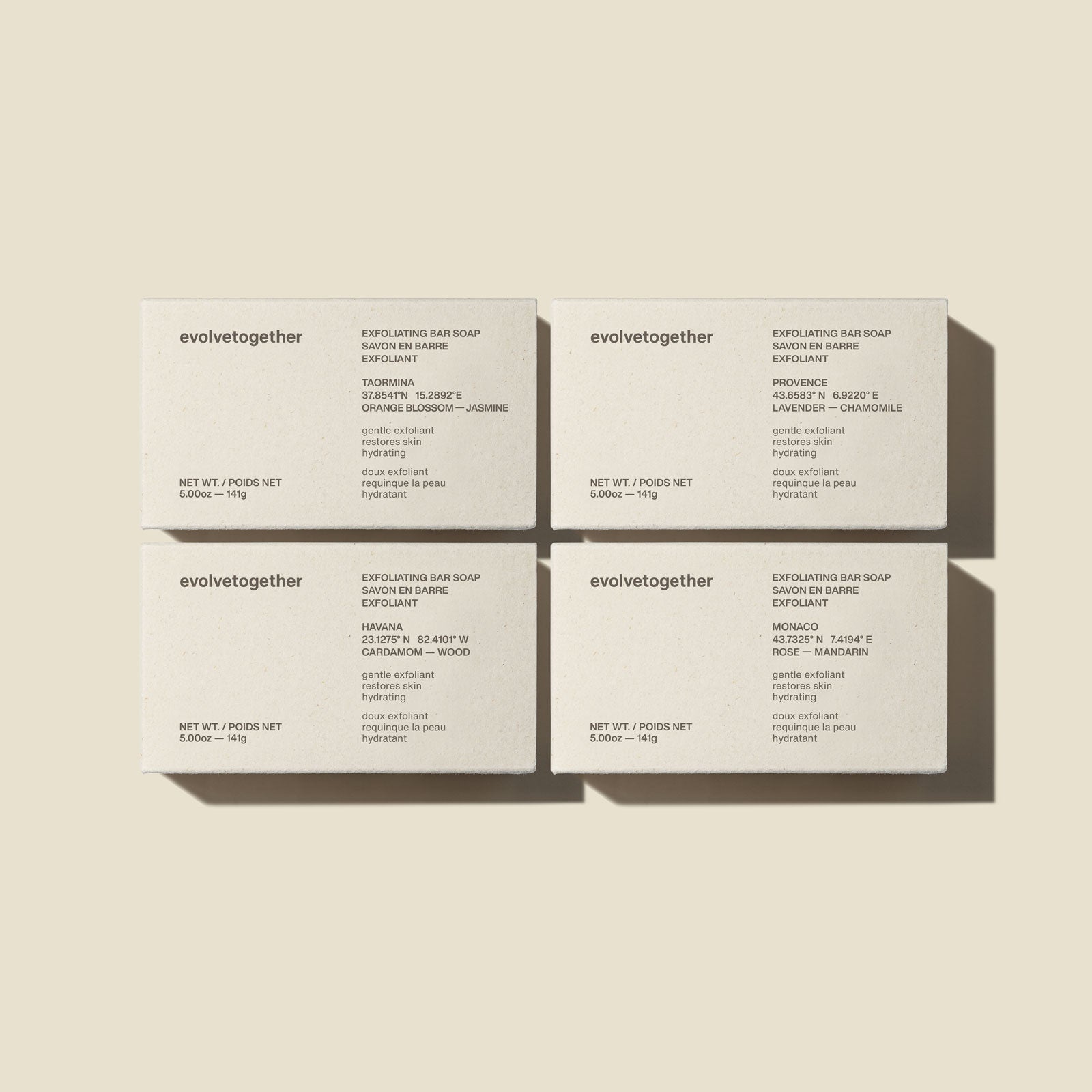 exfoliating bar soap discovery set