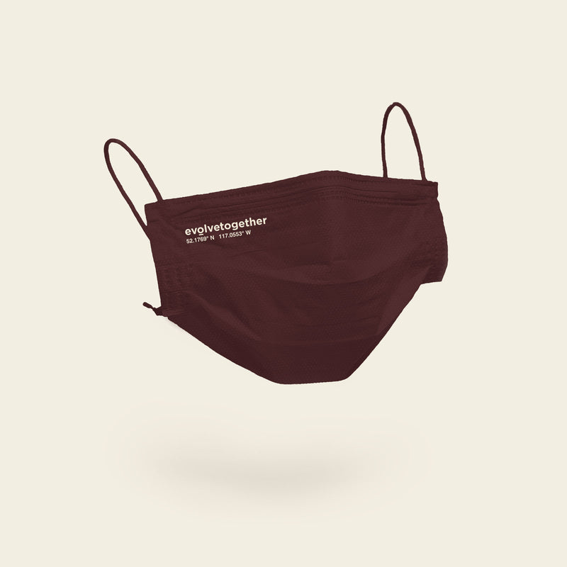 alberta - 7 burgundy face masks