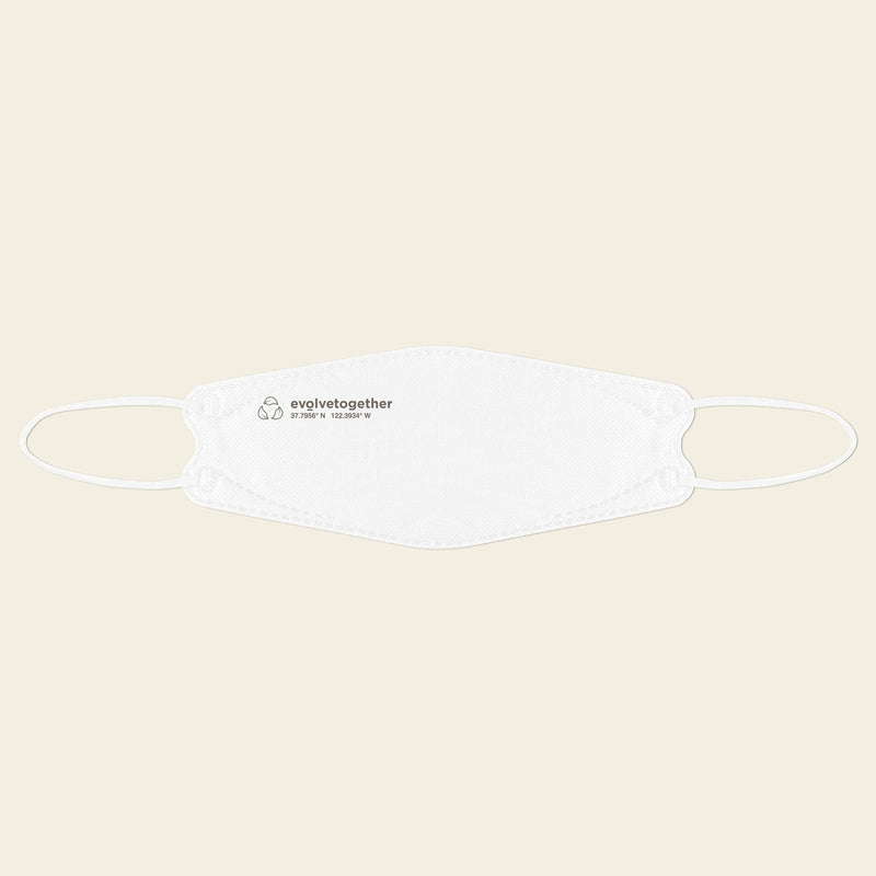 san francisco - 10 white biodegradable KN95 masks